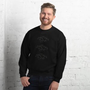 Starry constellation black Unisex Sweatshirt