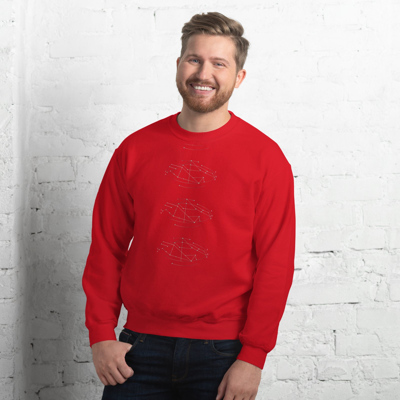 Starry constellation black Unisex Sweatshirt - Image 5