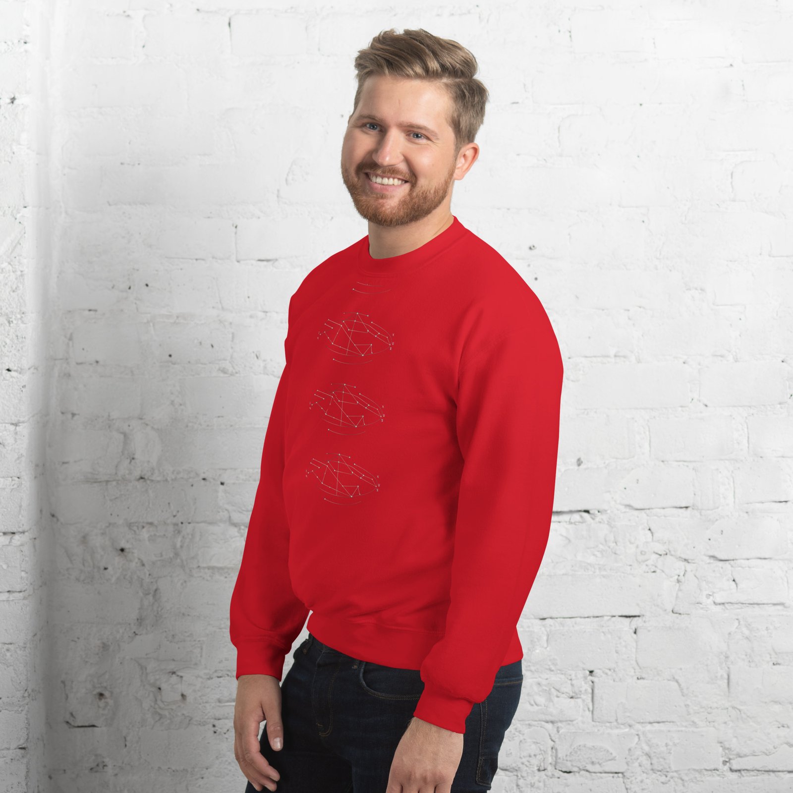 Starry constellation black Unisex Sweatshirt - Image 7