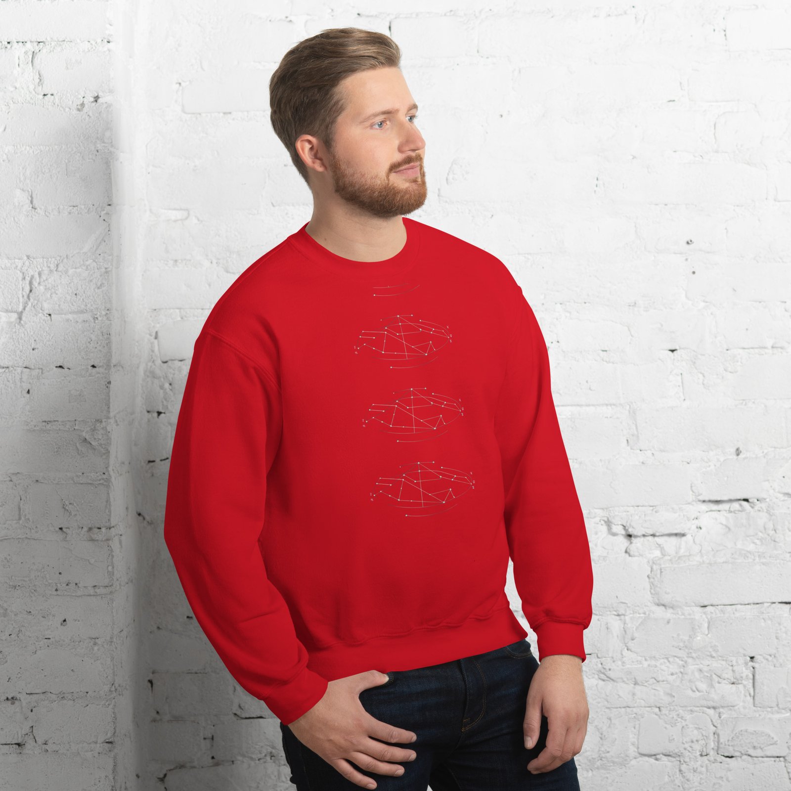 Starry constellation black Unisex Sweatshirt - Image 8